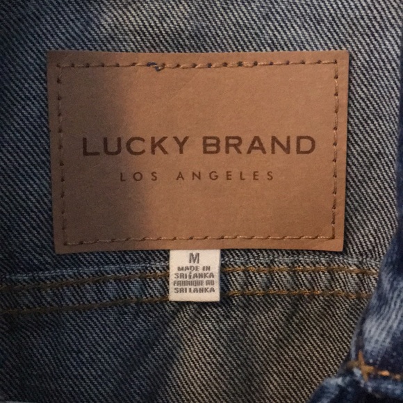 Lucky Brand distressed jean jacket - Picture 2 of 15